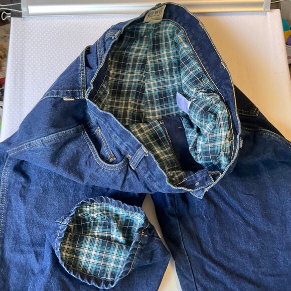 Red Head Men Jeans size 40 x 34 Blue Straight Leg Mid Rise Weatherproof w Liner - Picture 8 of 9